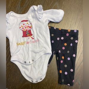 0/3 month Bubble gum outfit